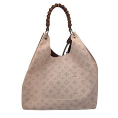 Louis Vuitton 2021 Mahina Perforated Calf Leather Caramel Galat Hobo Bag