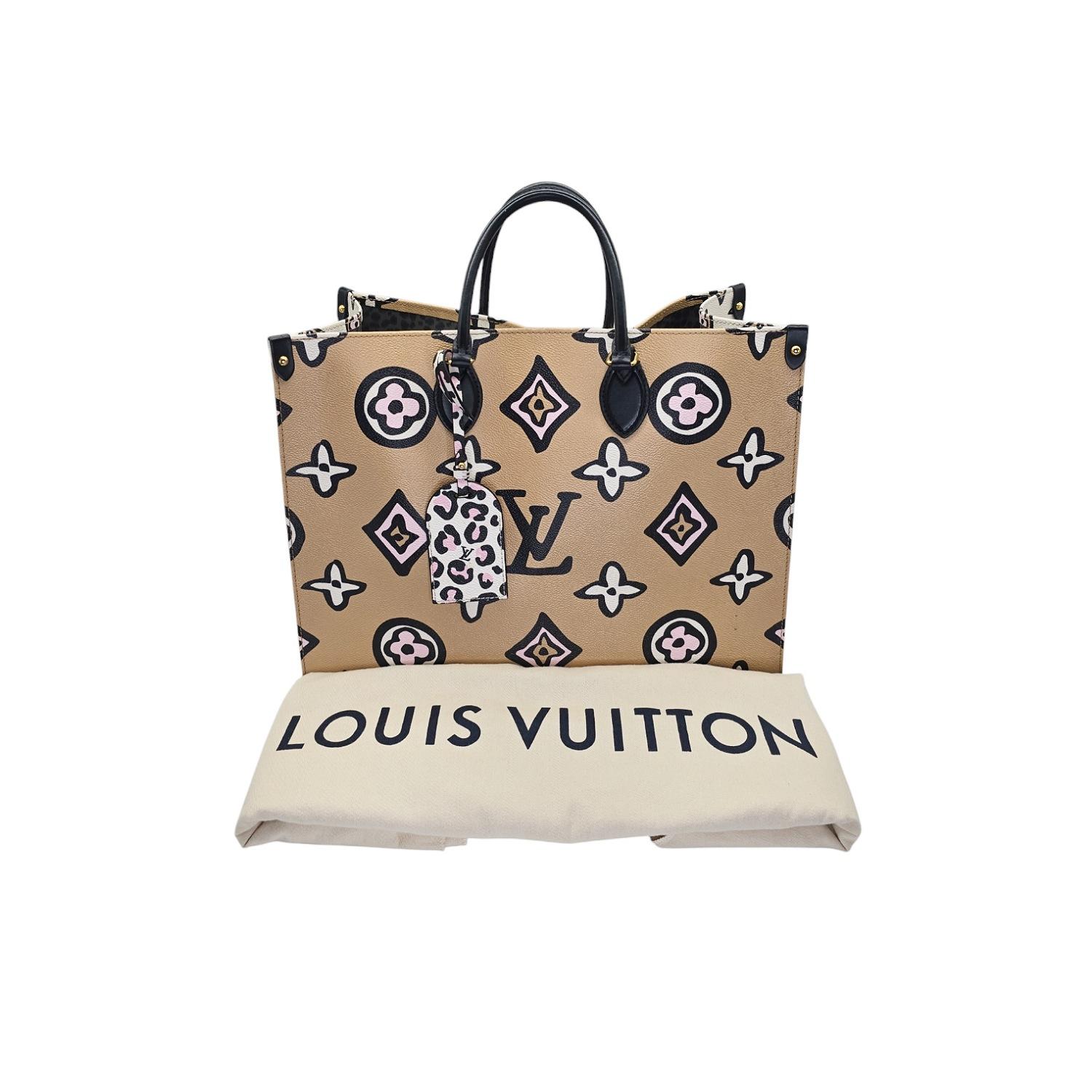 Louis Vuitton 2021 Monogram Giant Wild At Heart Arizona Onthego GM In Good Condition For Sale In Scottsdale, AZ