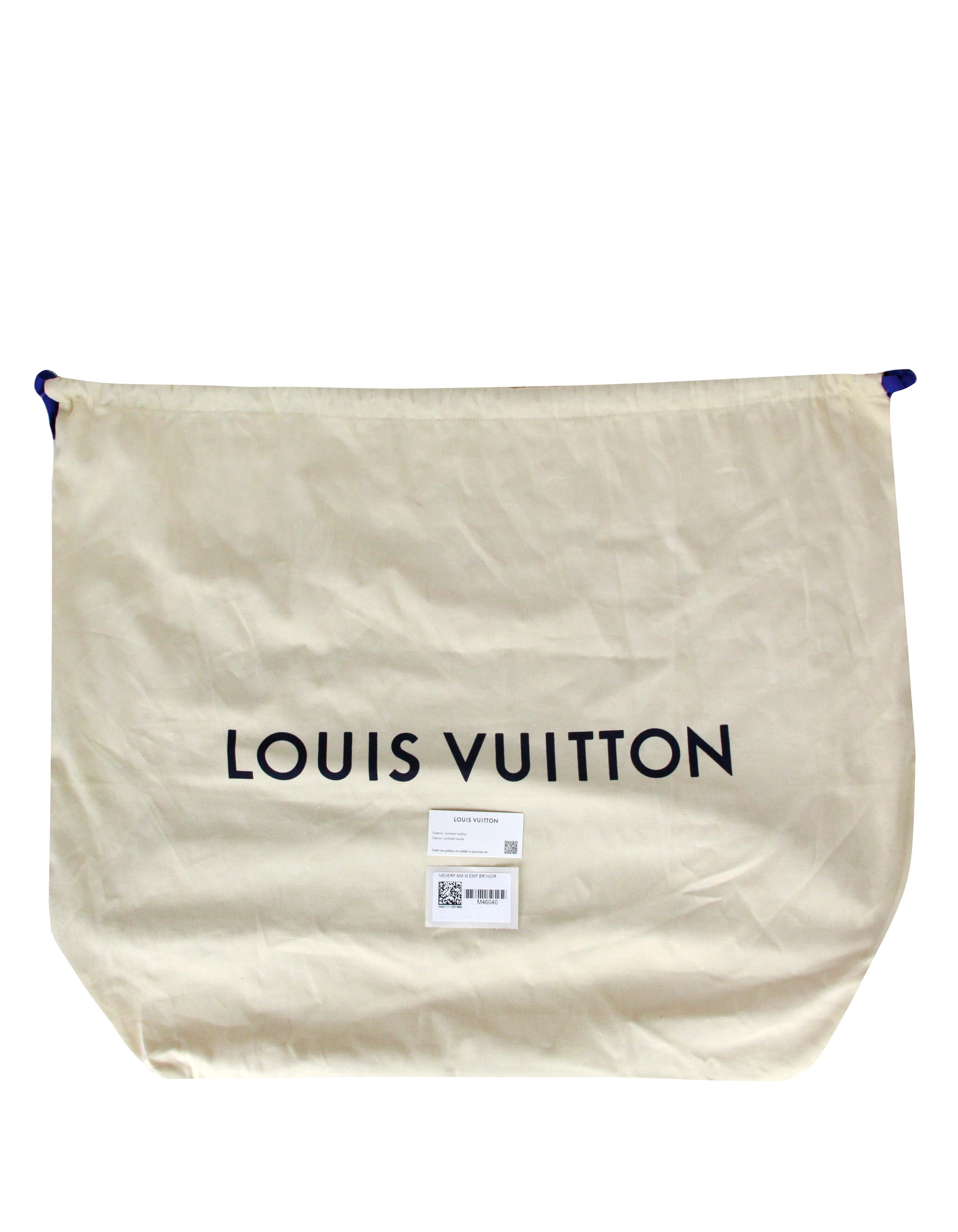 Louis Vuitton 2022 Black Empreinte Leather Monogram Giant Broderies Neverfull MM 2