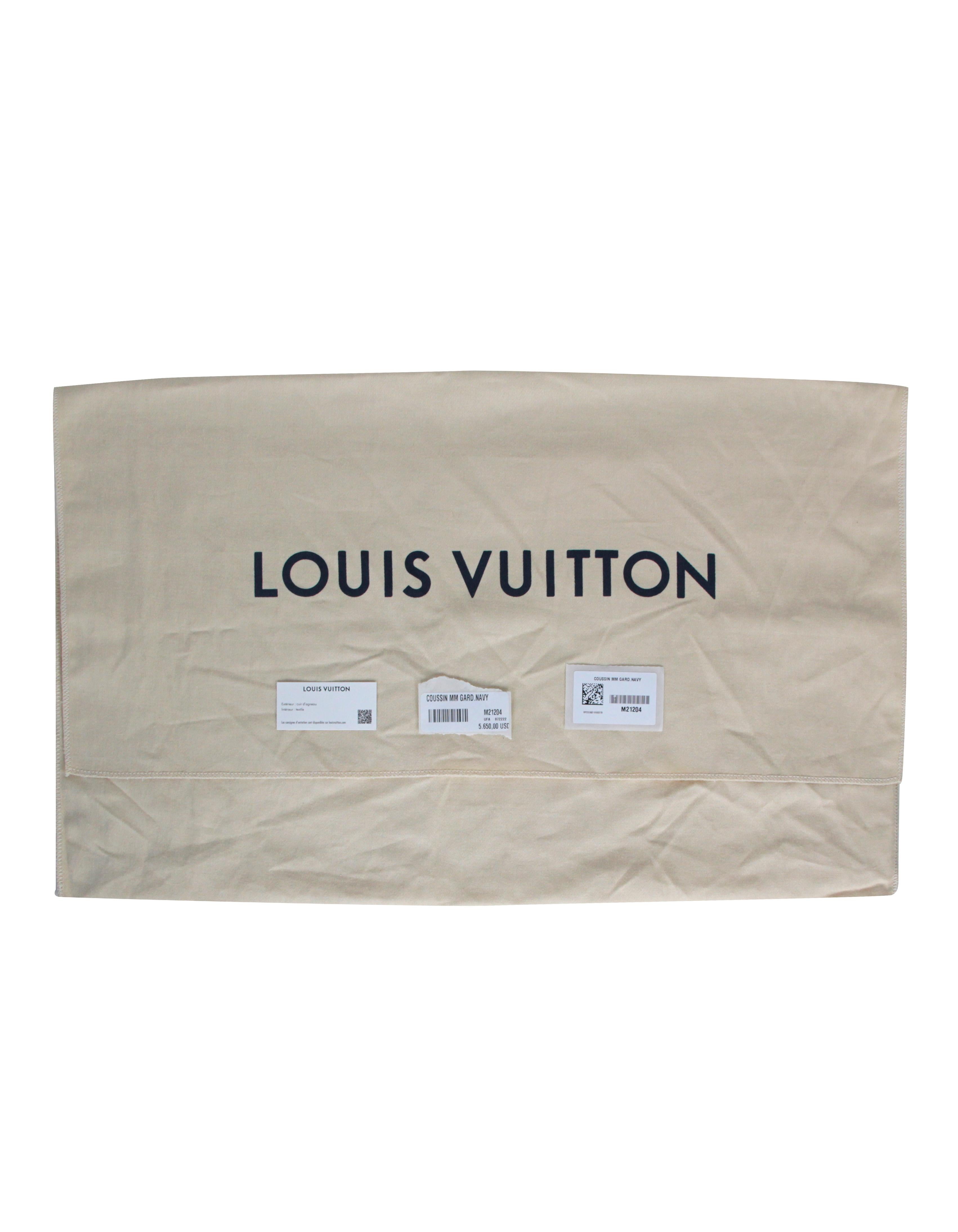 Louis Vuitton 2022 Blue Embossed Multicolor Floral Monogram Coussin MM Bag 1