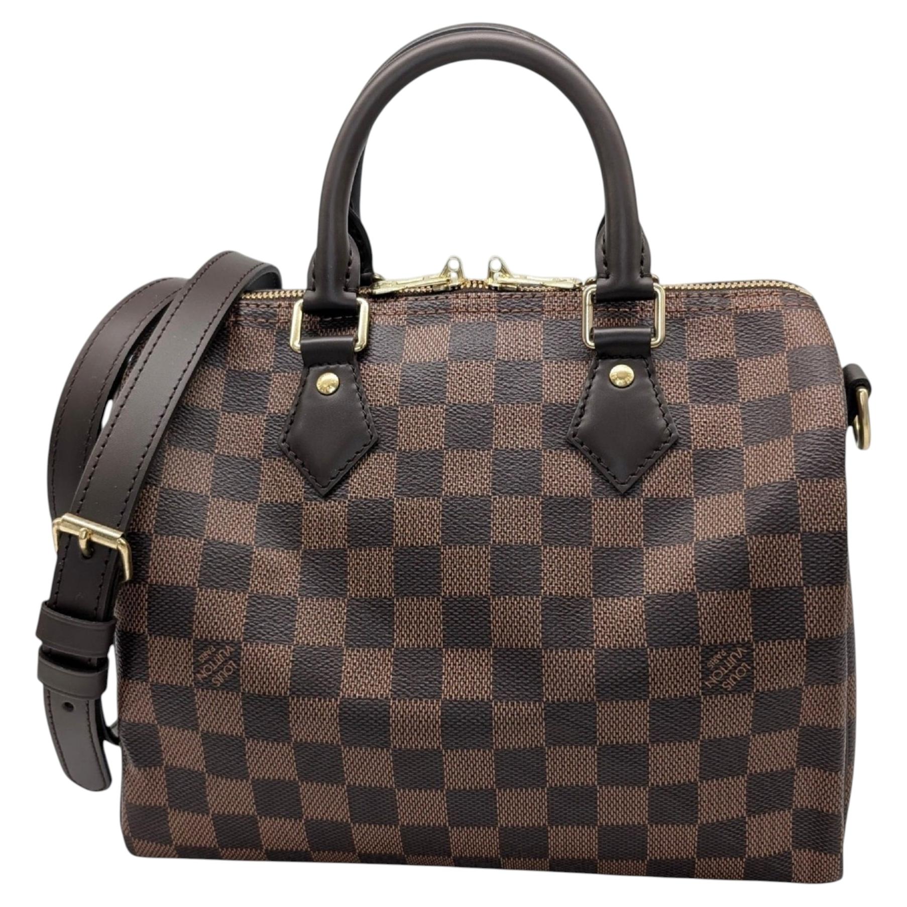Borsa a tracolla Louis Vuitton 2022 Damier Ebene Speedy Bandoulière 25