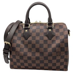 Louis Vuitton 2022 Damier Ebene Speedy Bandoulière 25 Handtasche