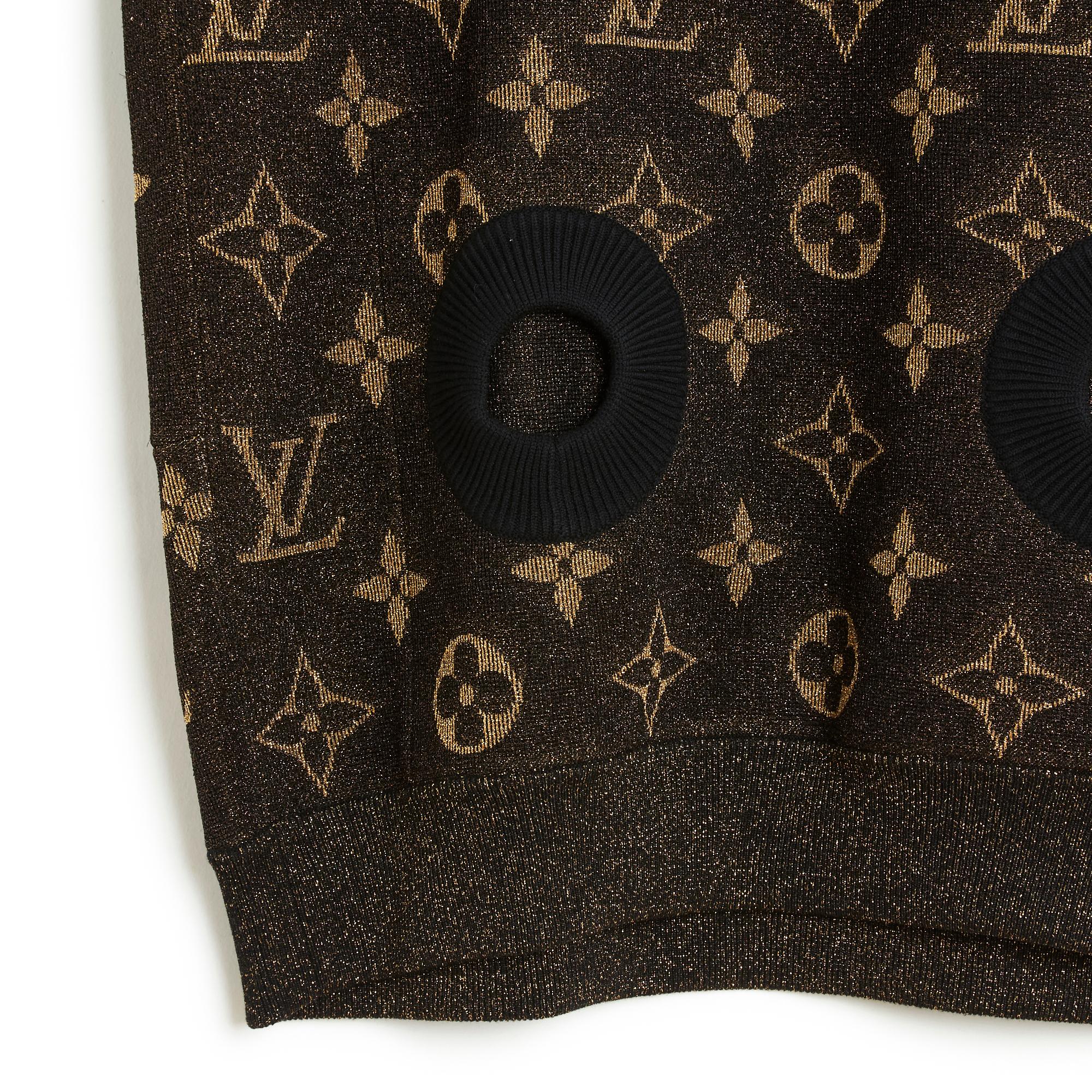 Louis Vuitton 2022 Top Oversize Hoody Monogram Knit In New Condition For Sale In PARIS, FR