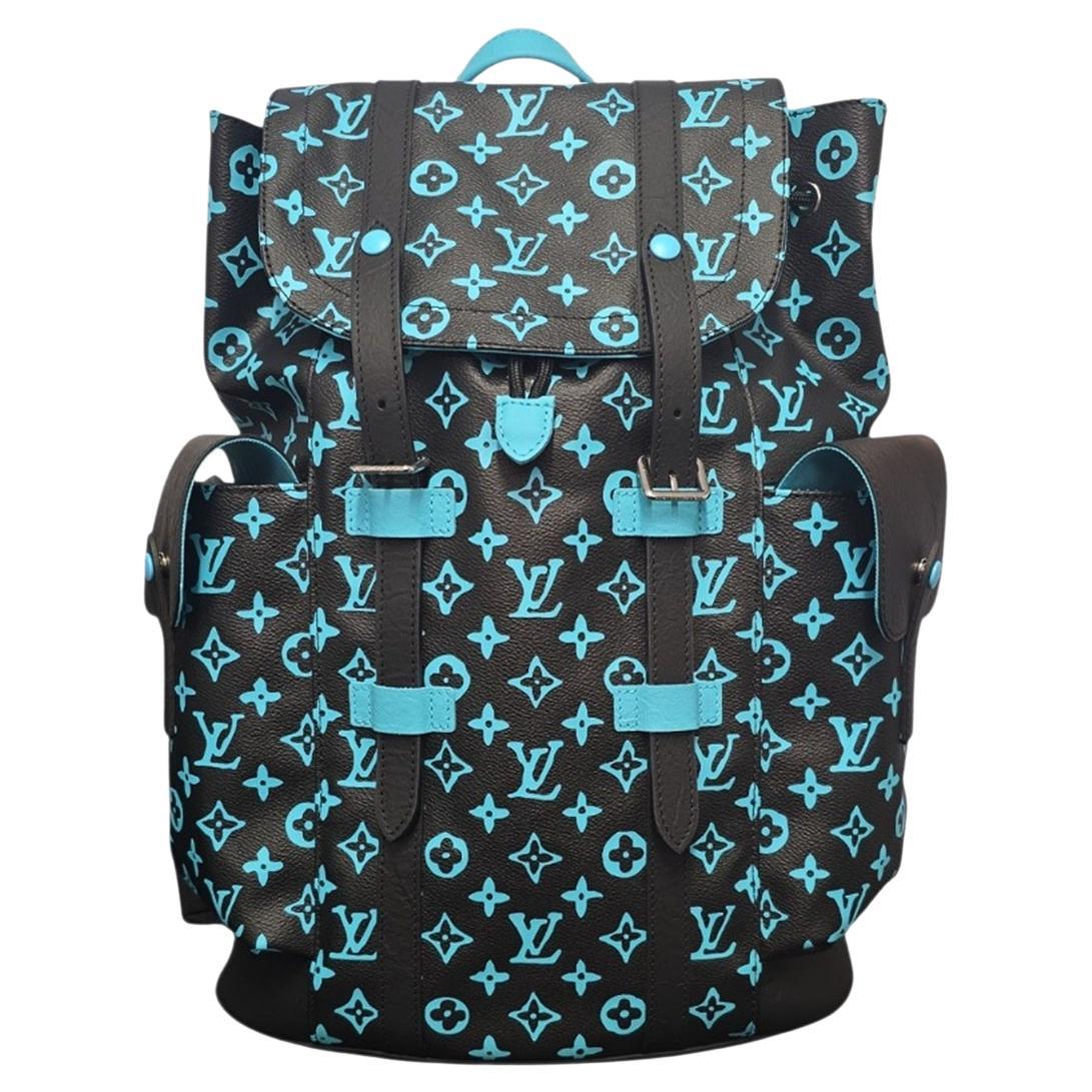 Louis Vuitton 2023 Monogram Playground Christopher MM Backpack For Sale
