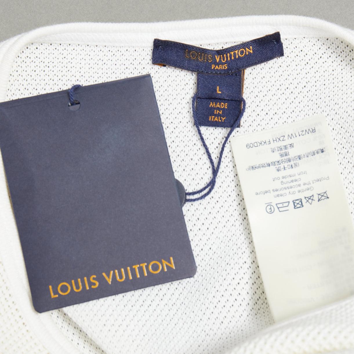 LOUIS VUITTON 2023 Queen of Hearts crème badge LV slouchy dress L en vente 3