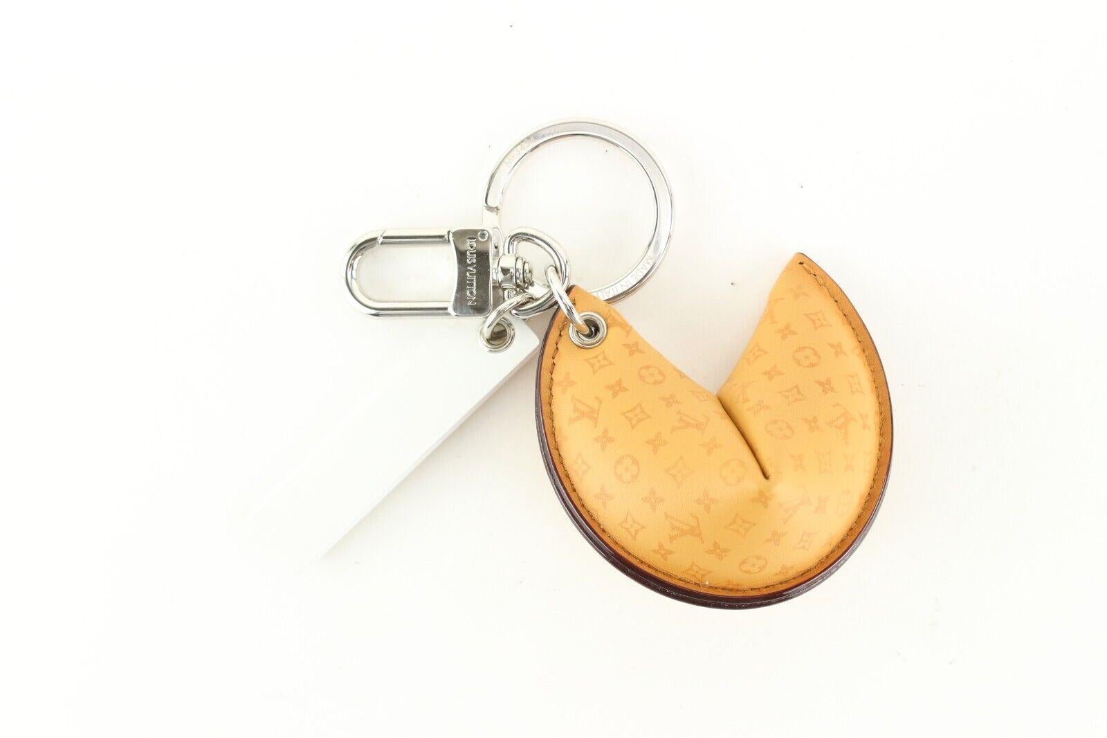 Louis Vuitton 2023 Rare Monogram Fortune Cookie Bag Charm Key Holder 1LK0127 For Sale 4