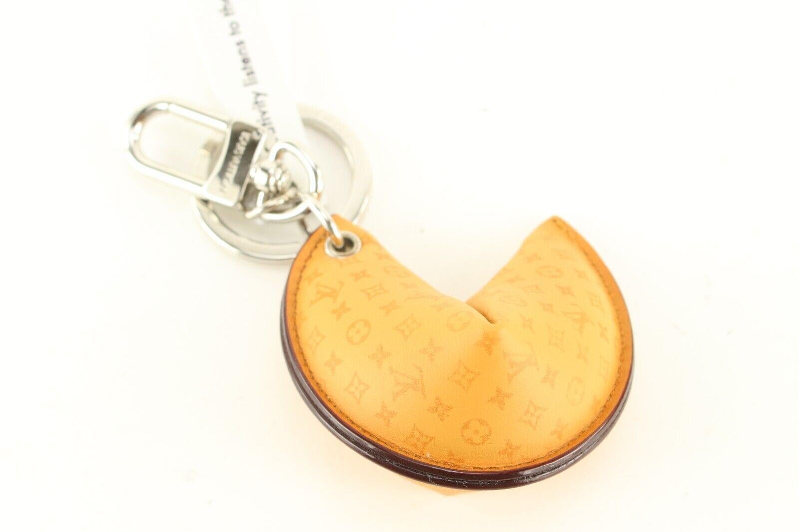 Louis Vuitton 2023 Rare Monogram Fortune Cookie Bag Charm Key Holder 1LK0127 In New Condition For Sale In Dix hills, NY