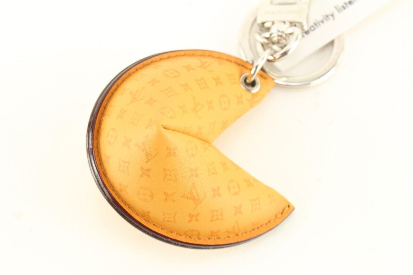 Women's or Men's Louis Vuitton 2023 Rare Monogram Fortune Cookie Bag Charm Key Holder 1LK0127 For Sale