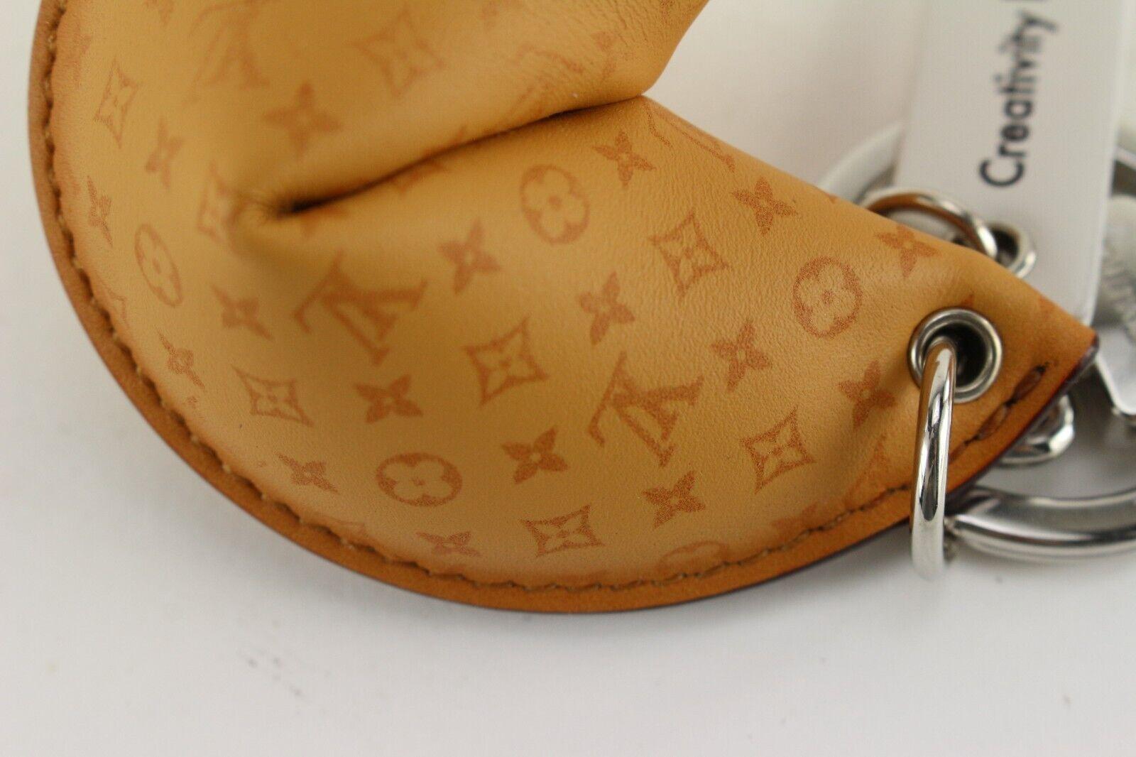 Louis Vuitton 2023 Rare Monogram Fortune Cookie Bag Charm Key Holder 1LK0127 For Sale 2