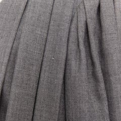 LOUIS VUITTON 2023 Runway grey pleated balloon sleeves power shoulder jacket