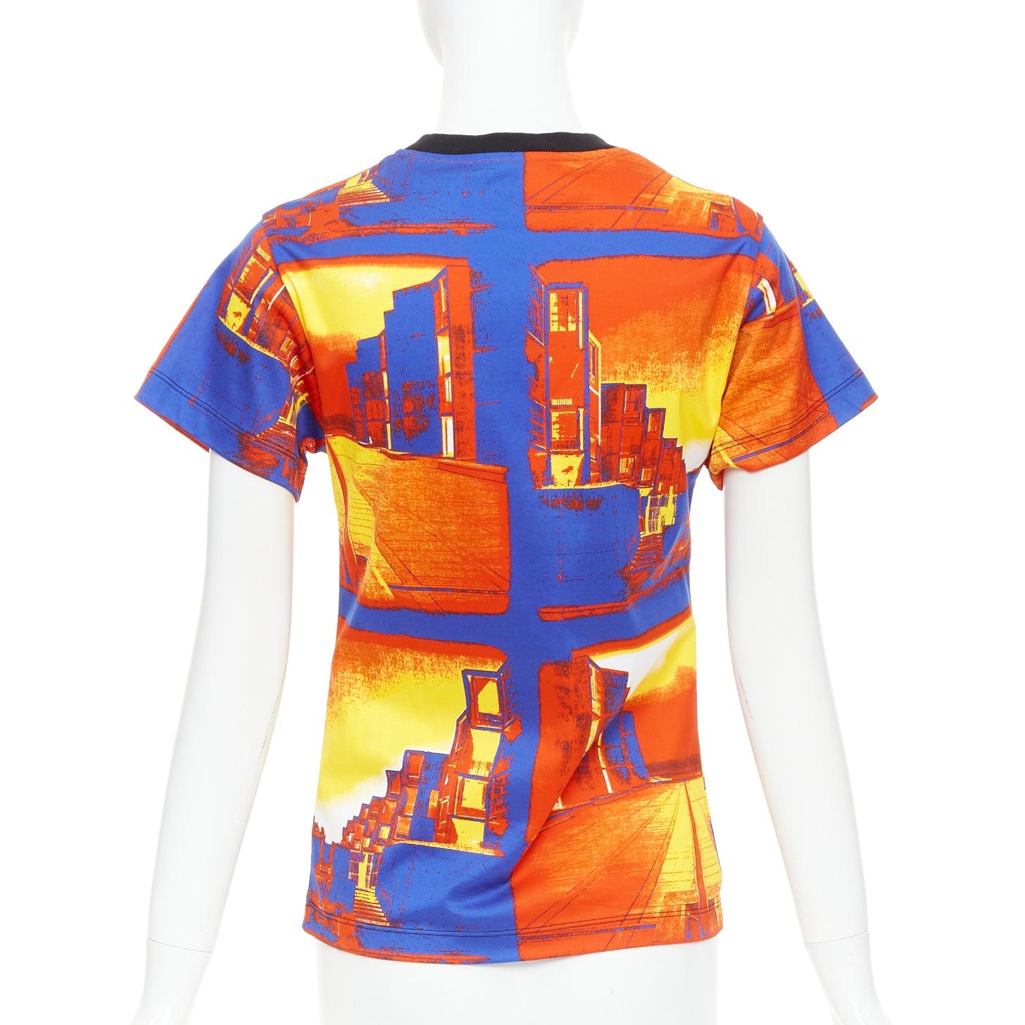 Donna LOUIS VUITTON 2023 Salk Institute orange city print LV chain tshirt XS in vendita