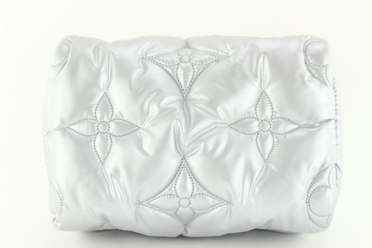 Louis Vuitton 2023 Silver Puffer Monogram Pillow Bumbag 2LVJ1027