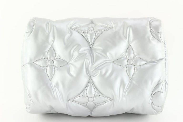 Louis Vuitton 2023 Silver Puffer Monogram Pillow Speedy Bandouliere  2LVJ1020 at 1stDibs