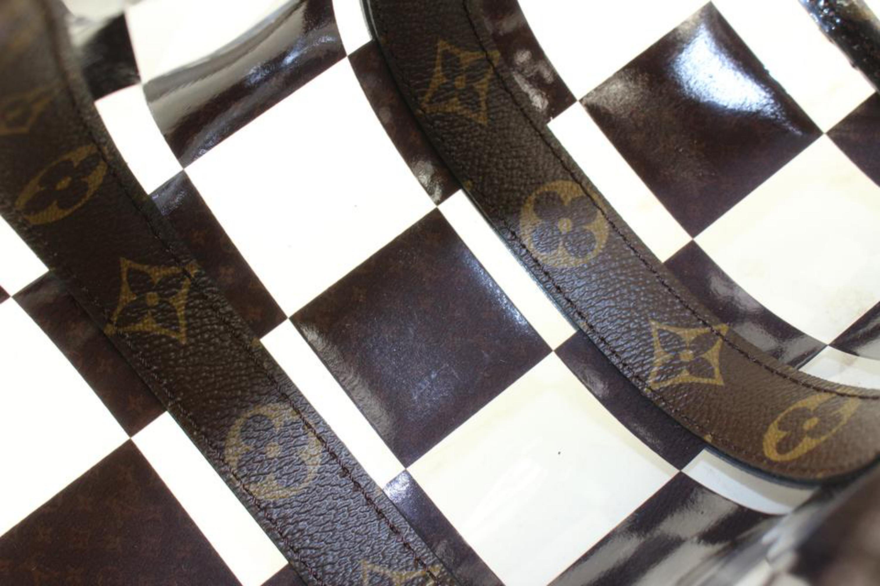 Louis Vuitton 2023 Virgil Abloh Clear Monogram Chess Keepall Bandouliere 25 89lk 2