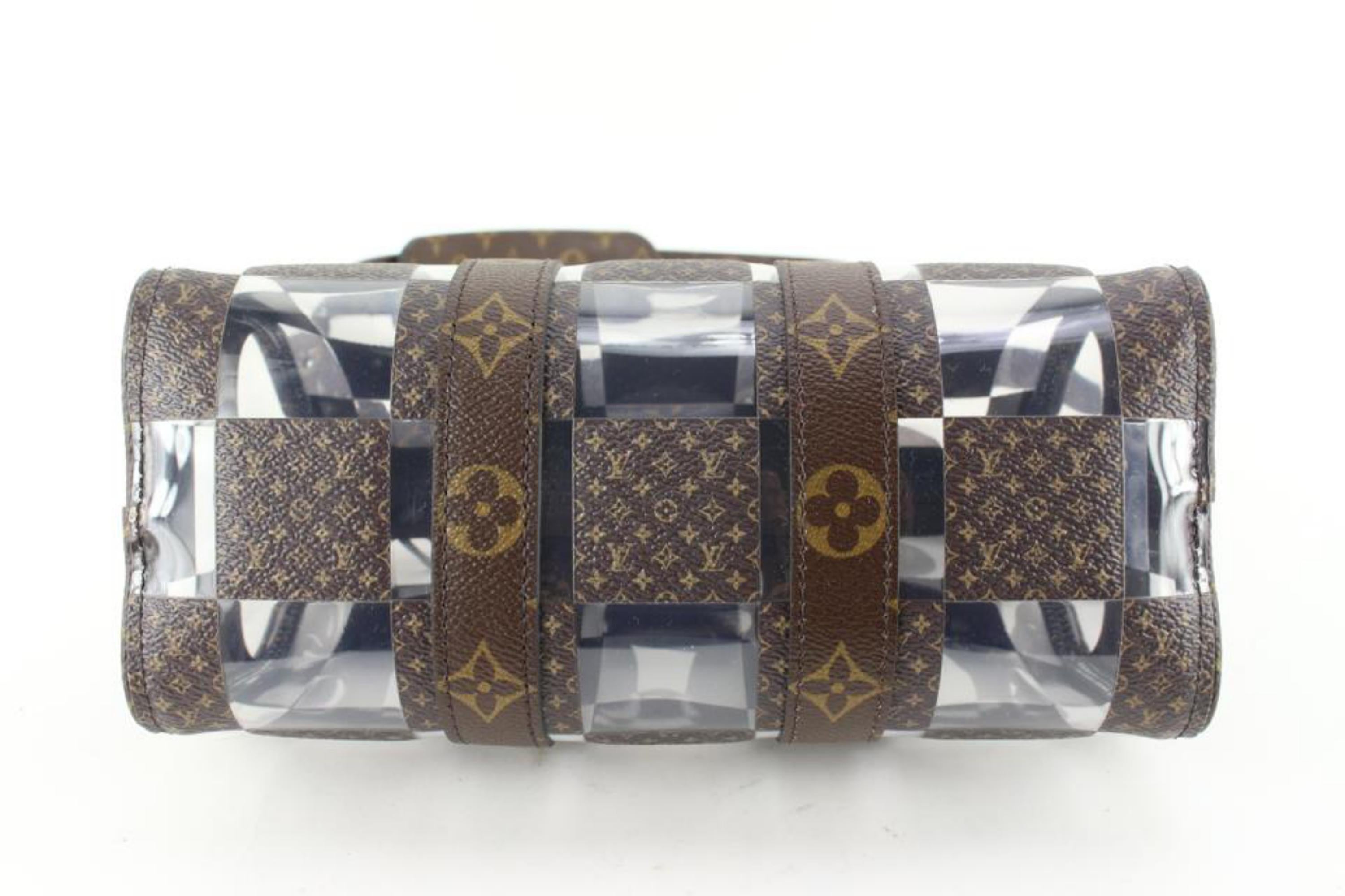 Louis Vuitton Keepall Bandouliere 50 Monogram Chess Brown/Clear in