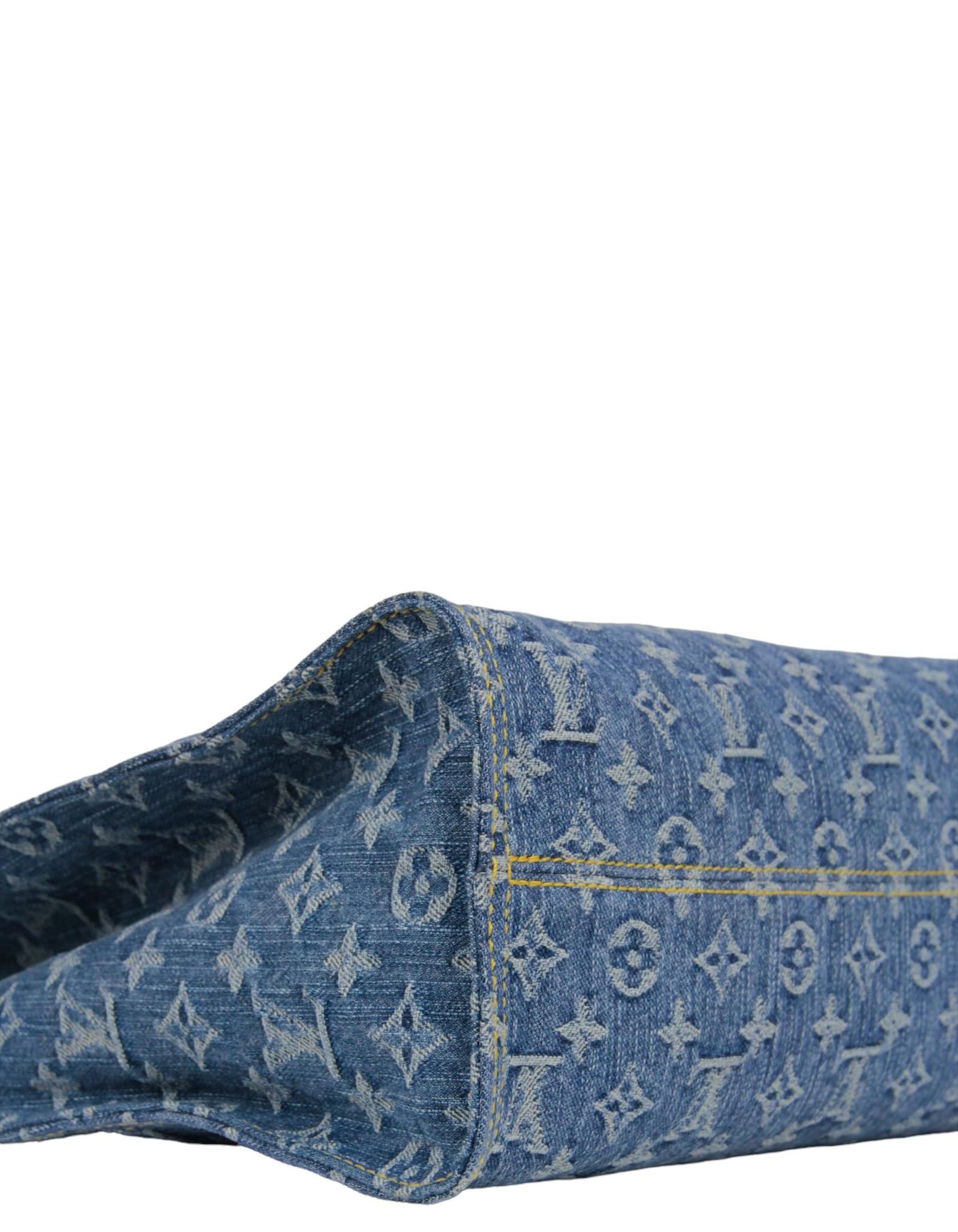 Louis Vuitton 2024 Denim Monogram OnTheGo MM Tote Bag 2