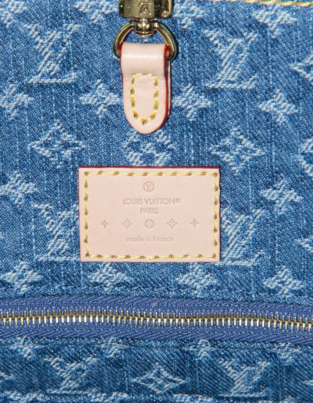 Louis Vuitton 2024 Denim Monogram OnTheGo MM Tote Bag 5