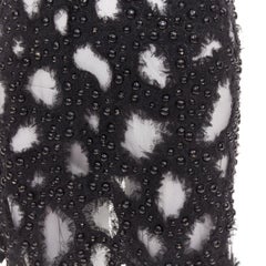 LOUIS VUITTON 2024 Runway sequin tulle distressed cut out tank dress Zendaya