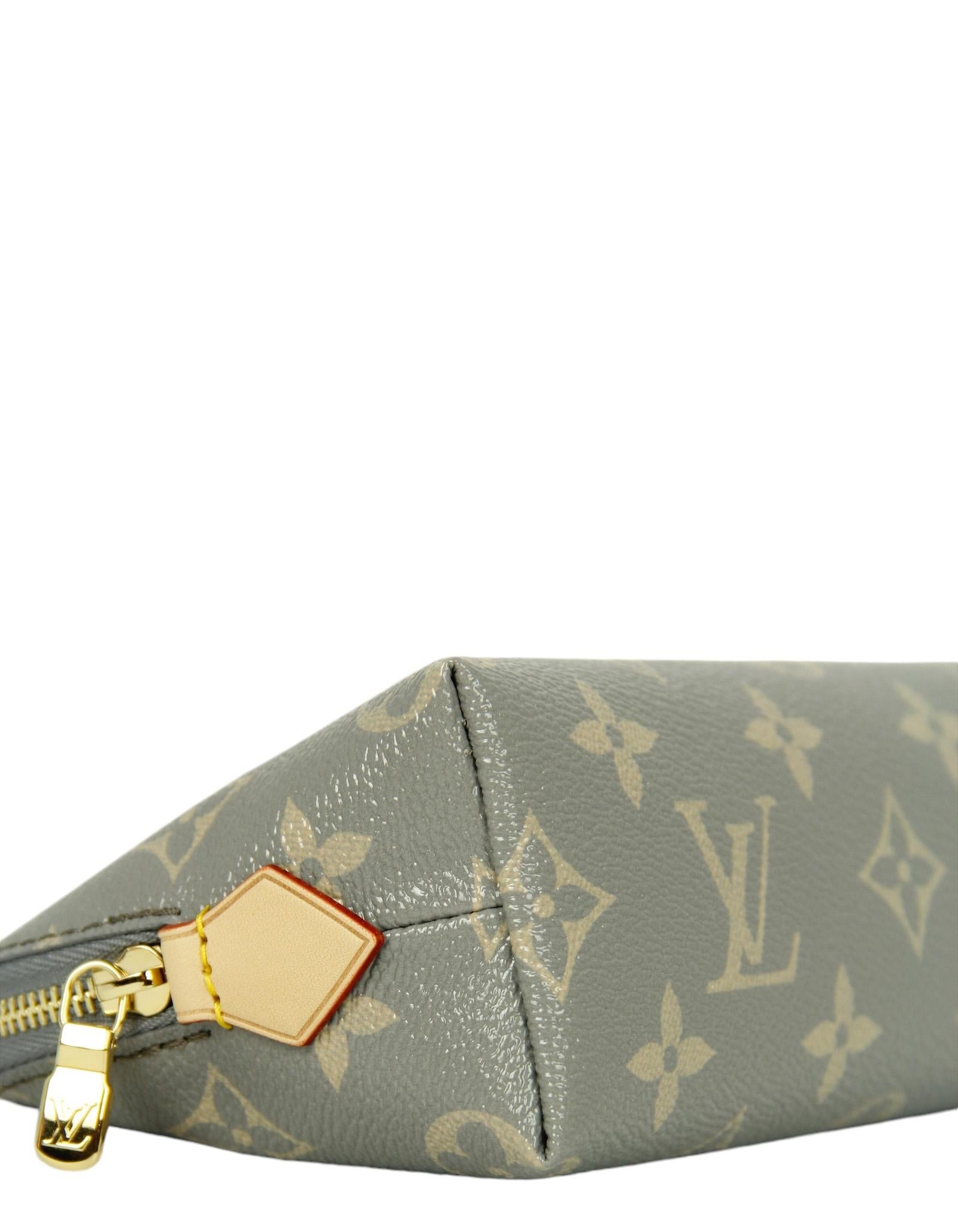 Louis Vuitton 2024 Trianon Gray Monogram Cosmetic Pouch Bag 2