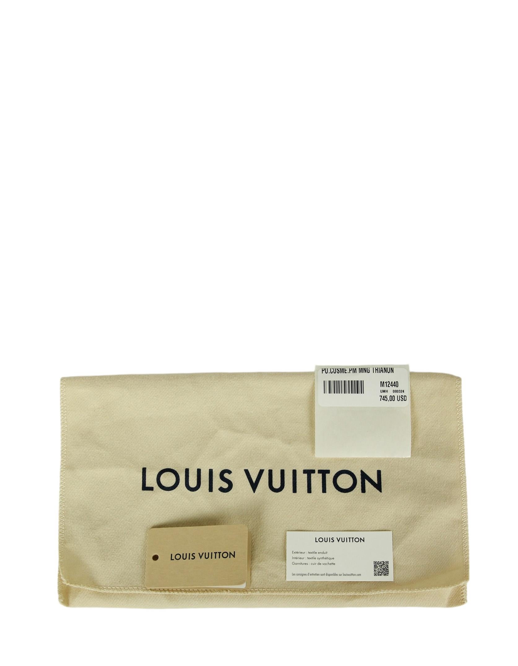 Louis Vuitton 2024 Trianon Gray Monogram Cosmetic Pouch Bag 4