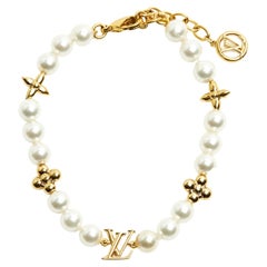 Louis Vuitton 2025 Bracelet Perles My LV Fancy Pearls Golden Icons LV Bracelet