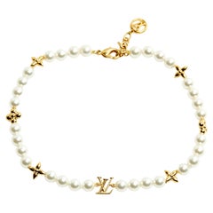 Louis Vuitton 2025 Chaine Cheville My LV Pearl fancy pearls Anklet Bracelet New