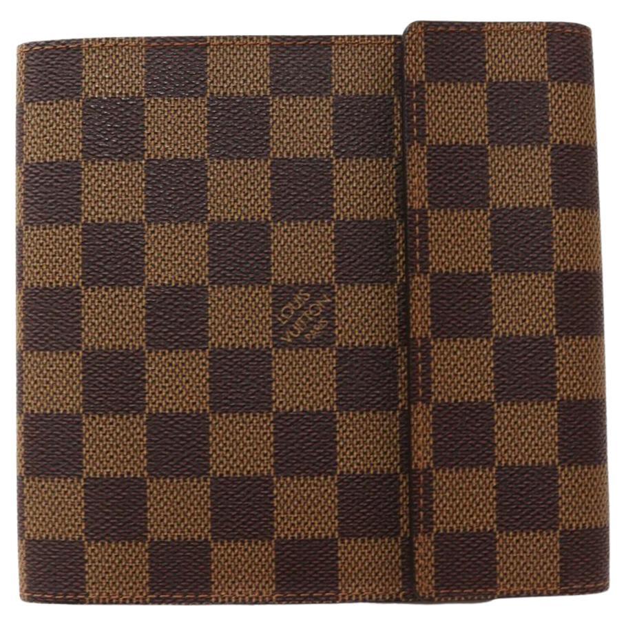 Louis Vuitton 20th Anniversary Damier Ebene CD Pouch Case Holder Clutch Bag 862 For Sale