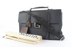 Louis Vuitton 21FW Ombre Charcoal Leather Cartable 93lv6