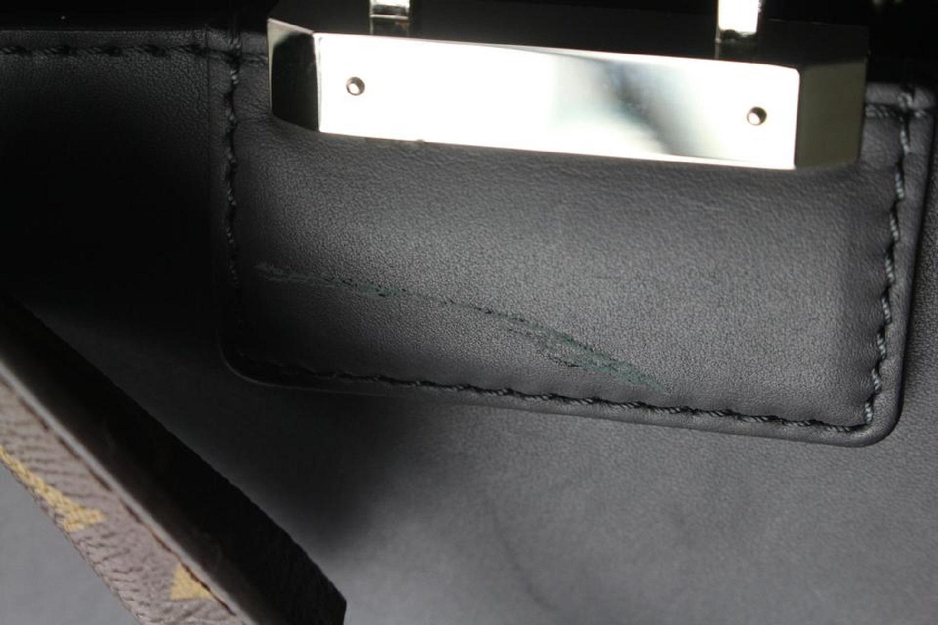 Louis Vuitton 21FW - Cartable en cuir anthracite dégradé 93lv6 en vente 3
