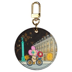 Louis Vuitton '22 Illustre Xmas Paris Monogram Bag Charm/ Key Holder