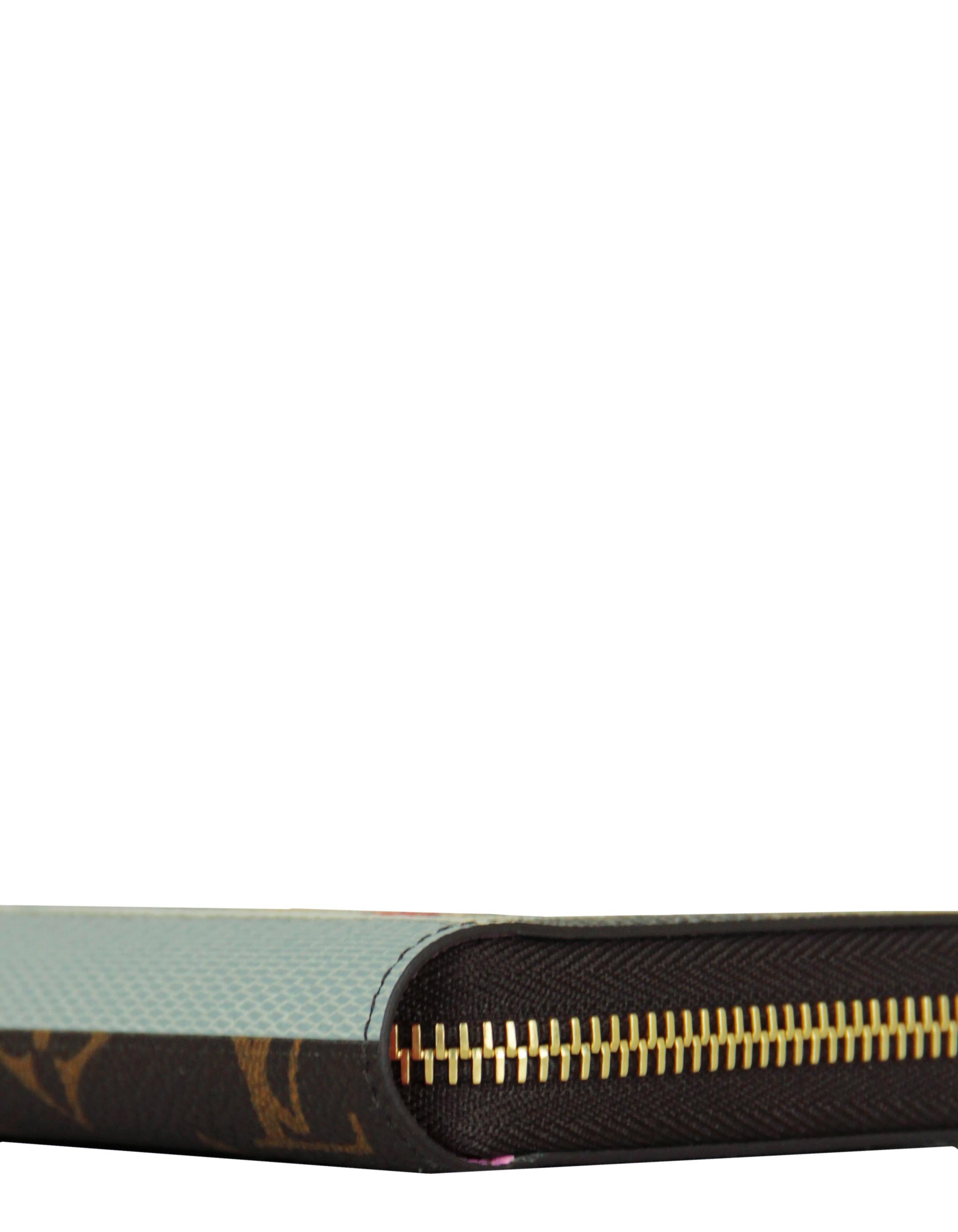 Women's Louis Vuitton '22 Paris Vivienne Holiday Animation Monogram Zippy Wallet