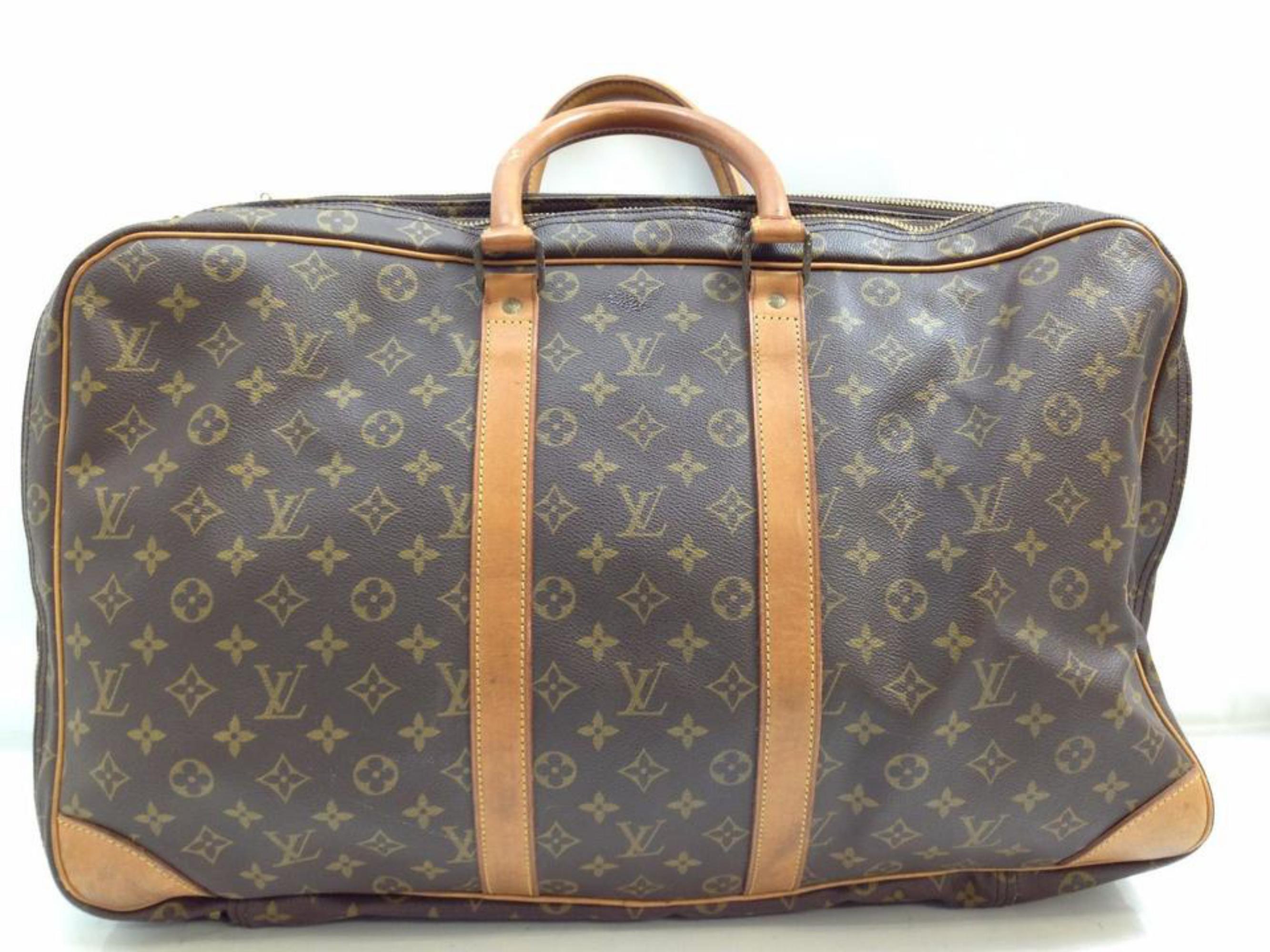 Louis Vuitton 3 Poches 55 169556 Monogram Canvas Weekend/Travel Bag For Sale 6