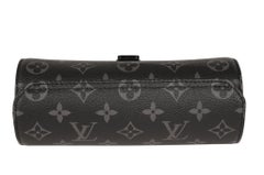 Louis Vuitton 3 Uhr Rolle Lv Logo Monogram Eclipse Schwarz Grau Reisekoffer