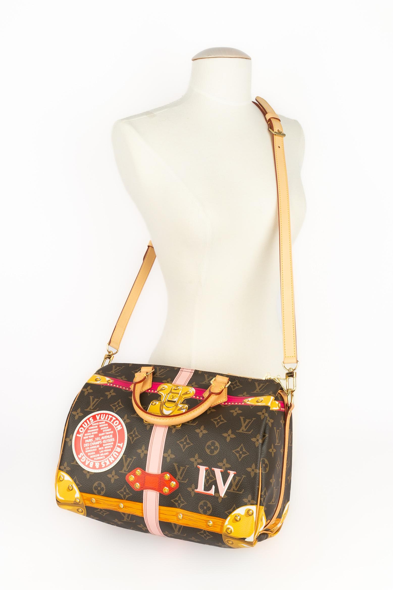 Louis Vuitton 30 Trunk Speedy bag 2018 limited edition For Sale 9