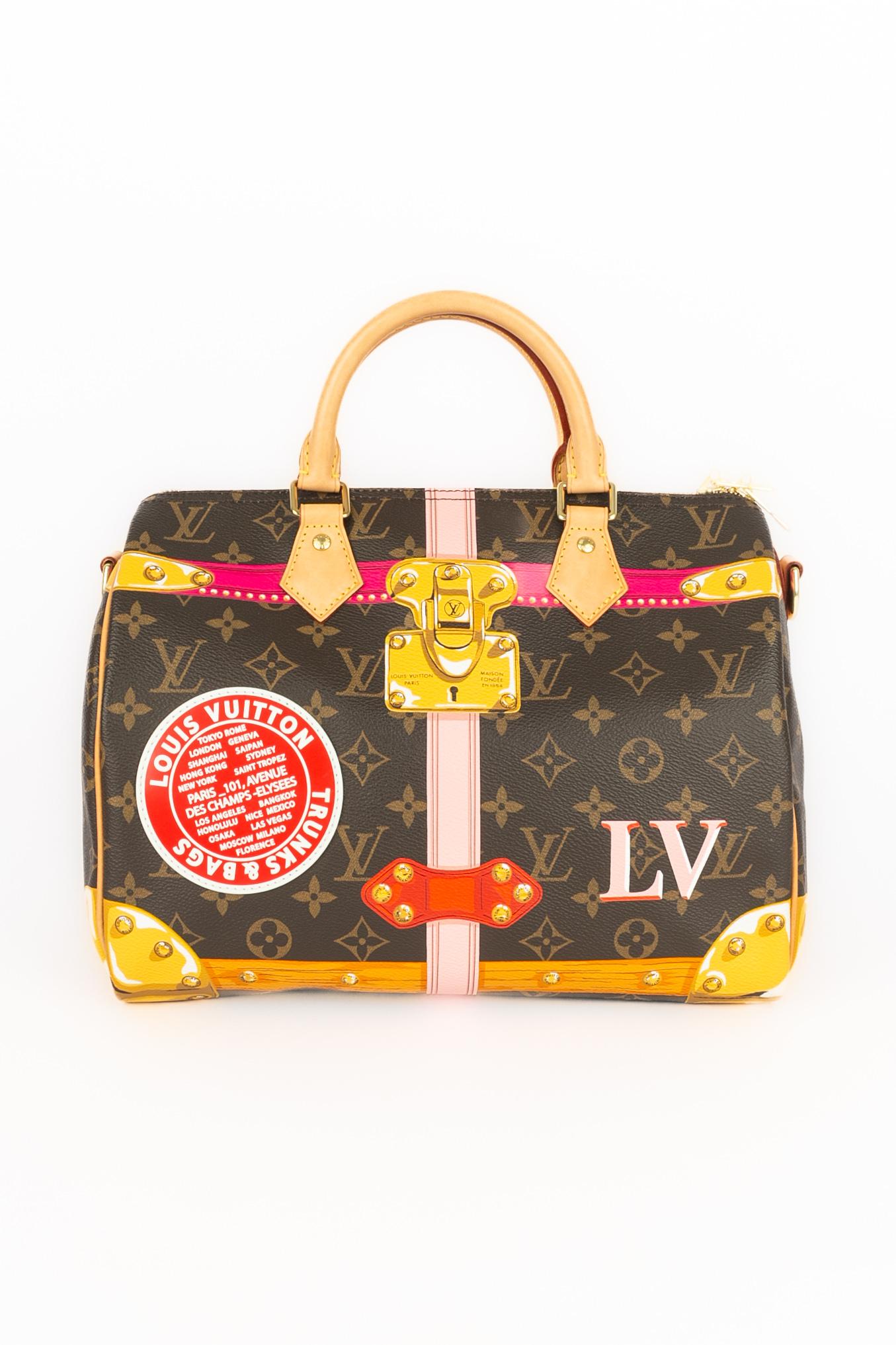Women's or Men's Louis Vuitton 30 Trunk Speedy bag 2018 limited edition For Sale