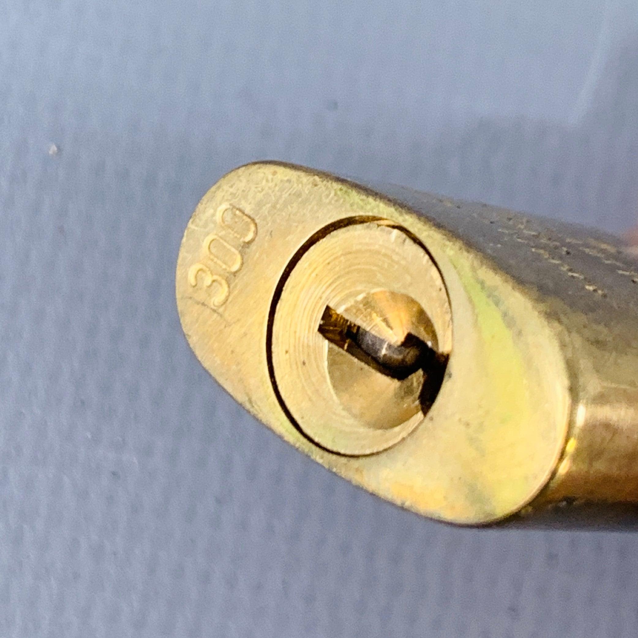 LOUIS VUITTON 300 Gold Metall-Vorhängeschloss & Schlüssel (Braun)