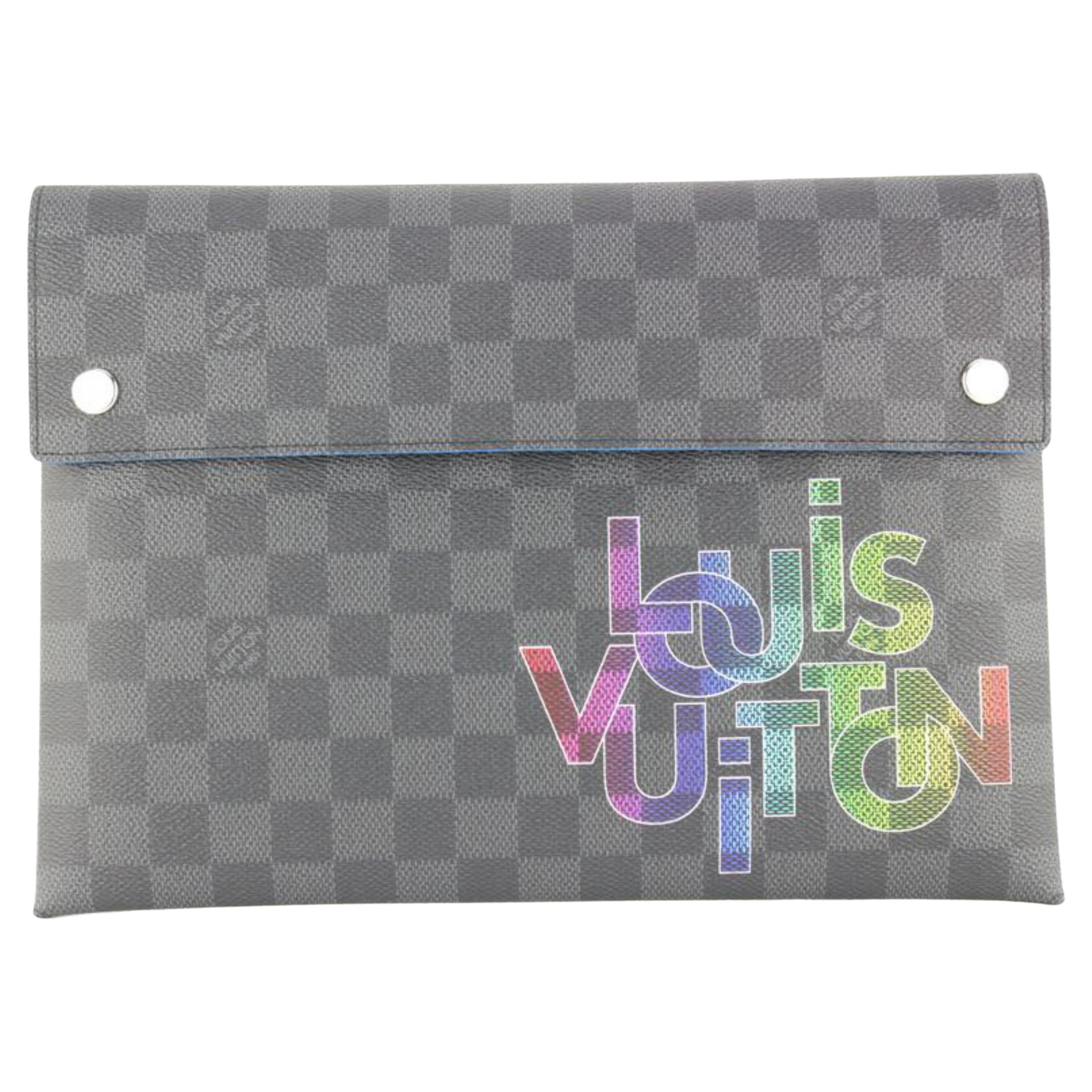 Louis Vuitton 3LVJ1025Virgil Abloh Multicolor Damier Graphite Pochette 3lvj1025