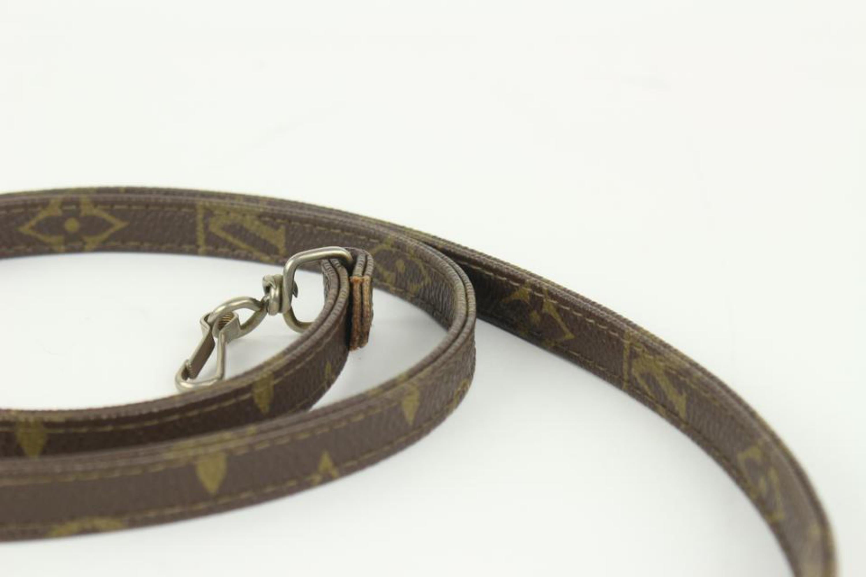 Louis Vuitton 41 Inch Monogram Bandouliere Shoulder Strap 5LVN1025 In Good Condition For Sale In Dix hills, NY
