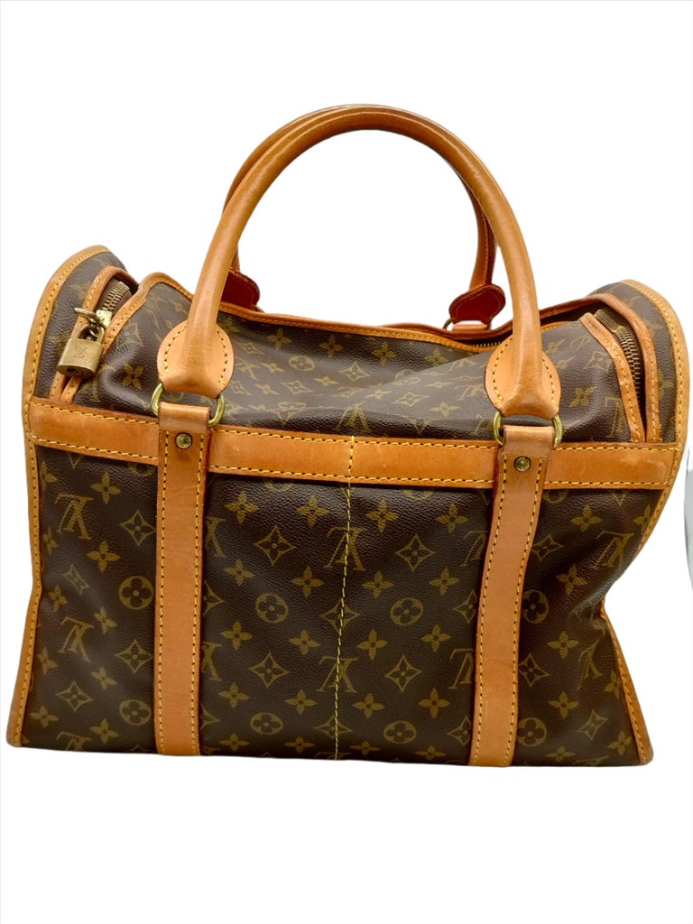 Louis Vuitton 50 Monogram Dog Carrier années 80 En vente sur