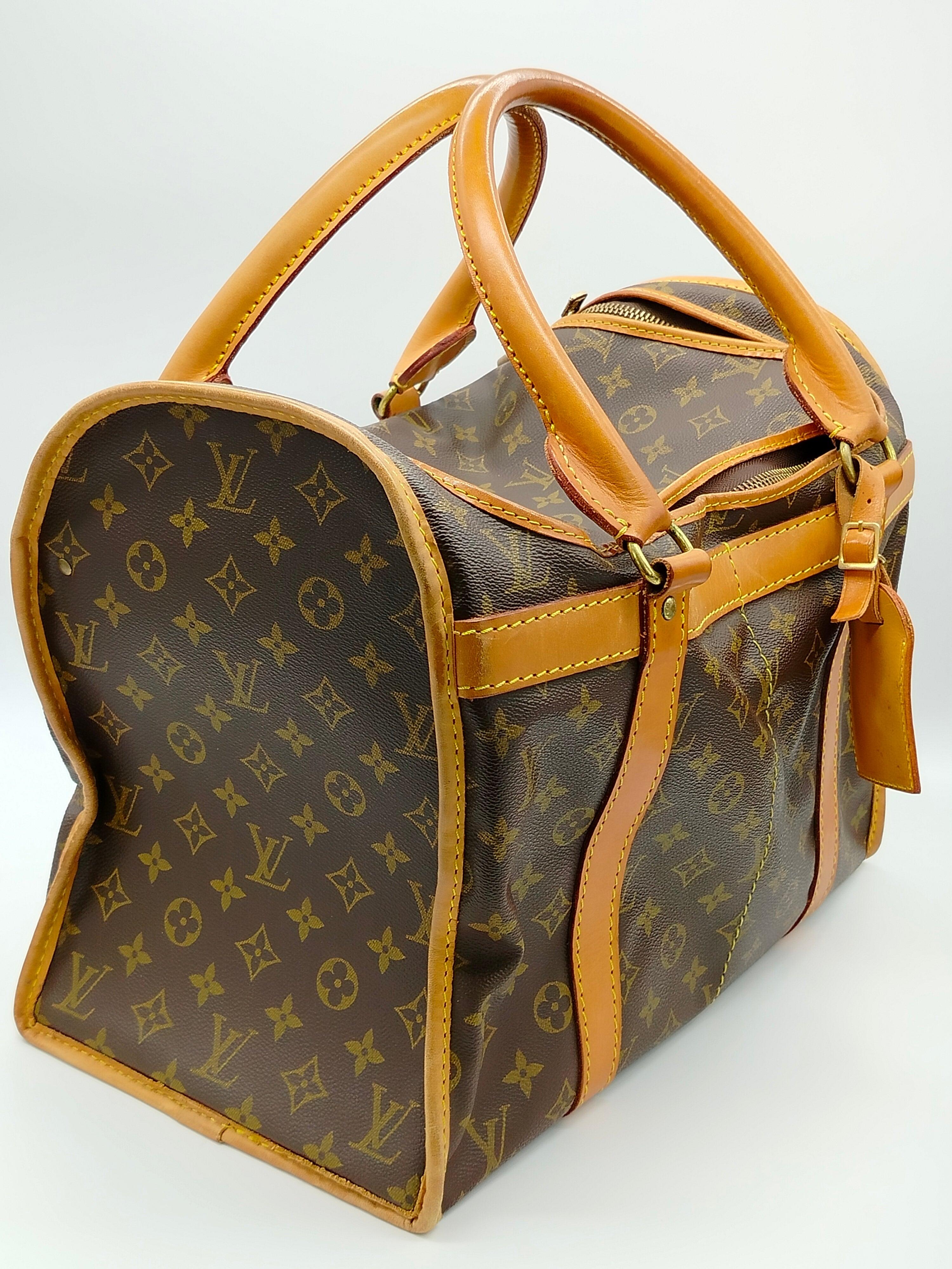 Louis Vuitton 50 Monogram Dog Carrier - '80s In Excellent Condition For Sale In Milano, IT