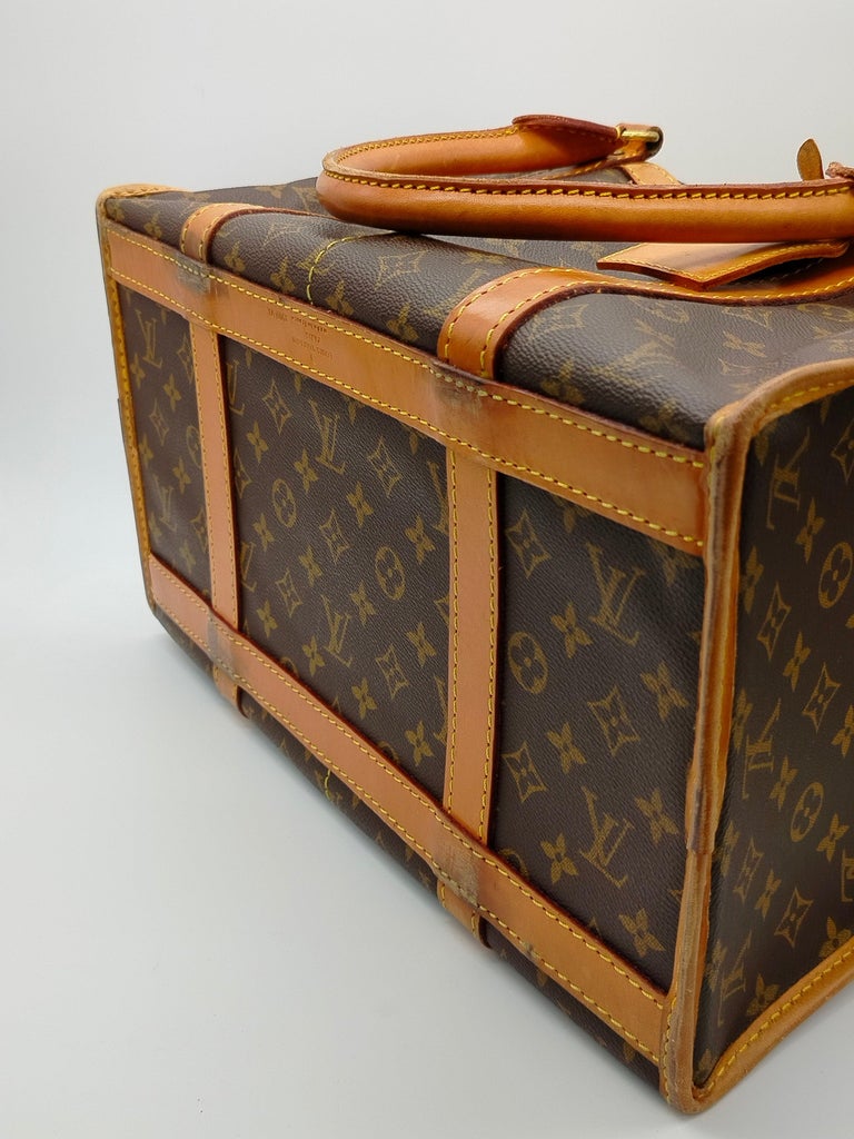 mygemma louis vuitton dog carrier monogram 40 brown