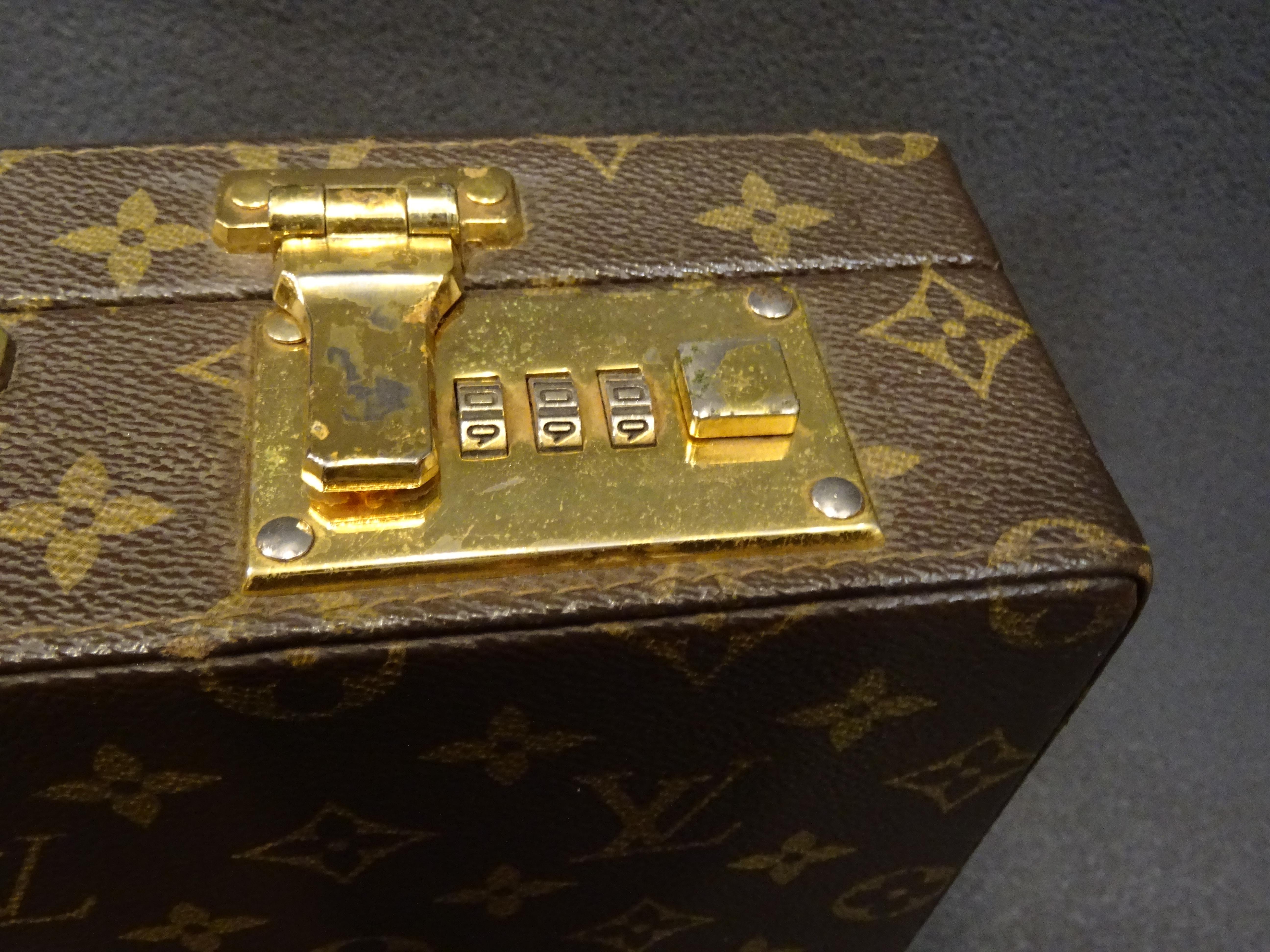 Hand-Crafted Louis Vuitton 70s Briefcase  Attaché-Case President