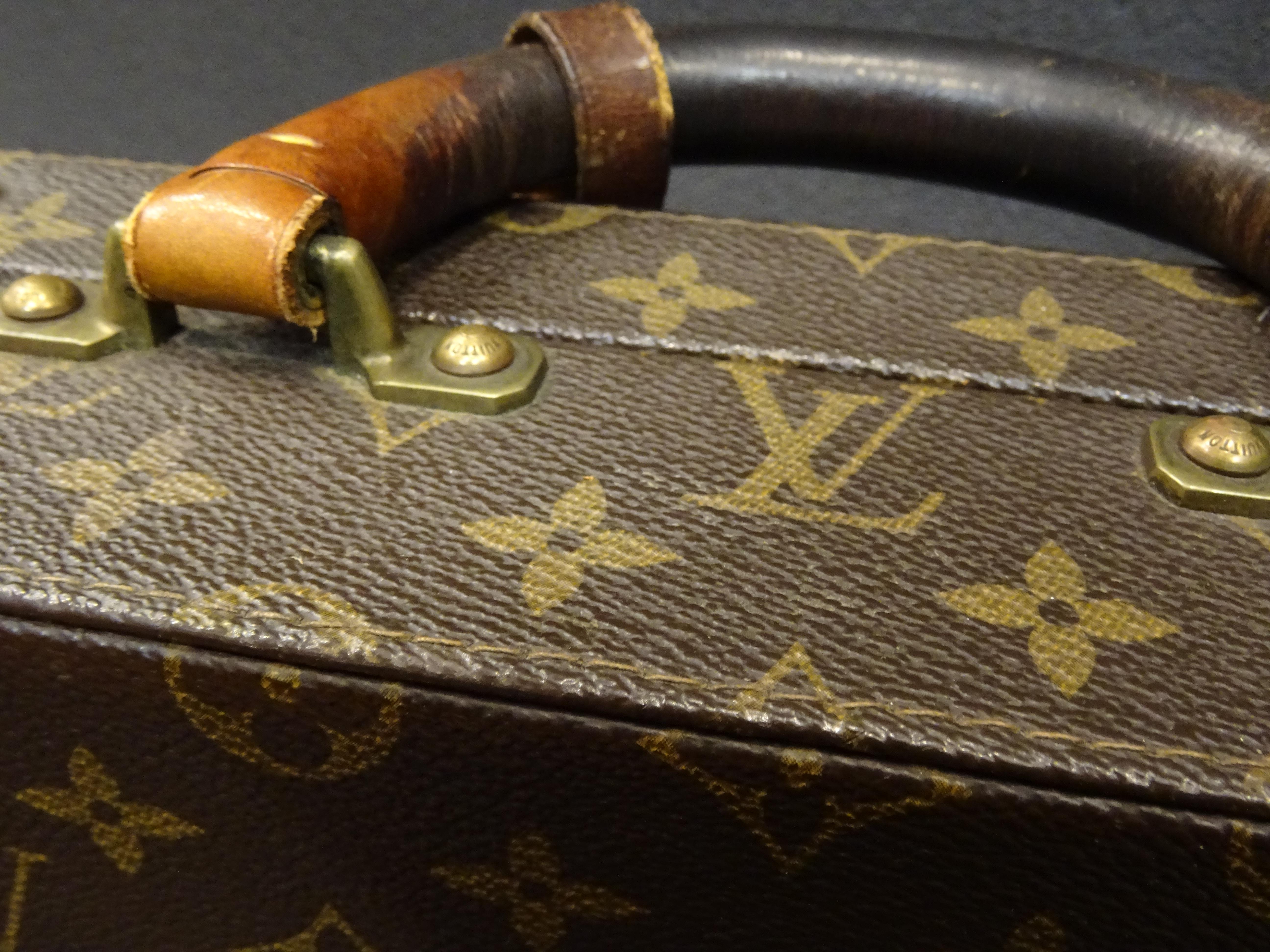Brass Louis Vuitton 70s Briefcase  Attaché-Case President