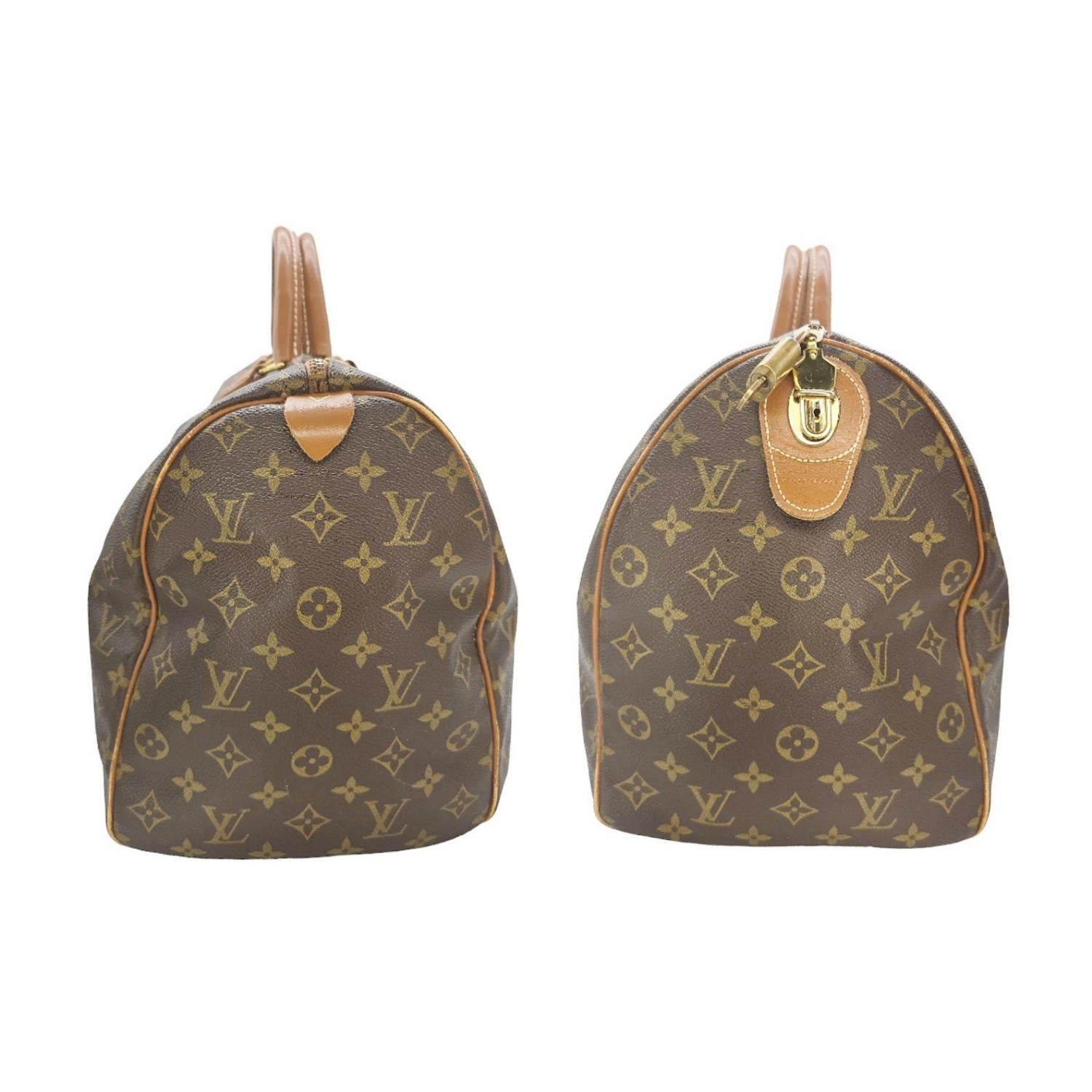 Louis Vuitton 70s French Company Monogram Keepall 45 Bag In Good Condition For Sale In Scottsdale, AZ