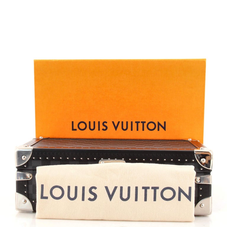 Louis Vuitton 8 Watch Case Graphite Damier Graphite