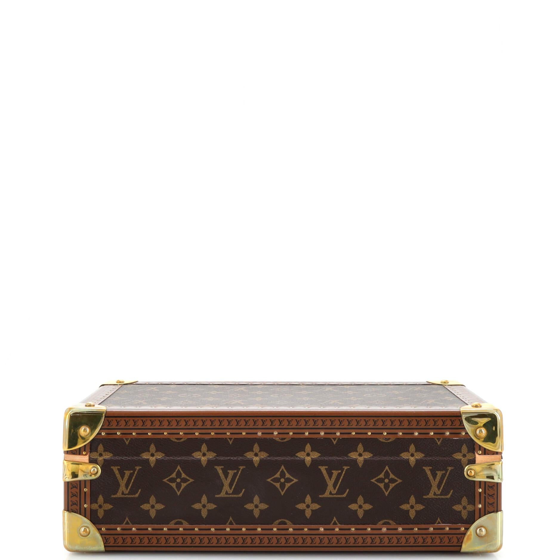 Louis Vuitton 8 Watch Case Monogram Canvas In Good Condition In NY, NY