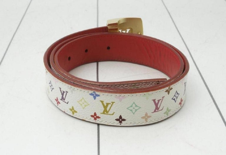 Louis Vuitton, Accessories, Limited Edition Monogram Multicolore Lv Cut  Reversible Belt