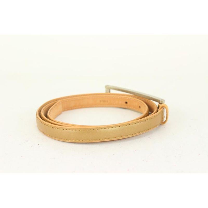 Louis Vuitton 85/34 Mat Vernis Thin Belt 222lv89 In Good Condition In Dix hills, NY