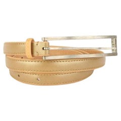 Vintage Louis Vuitton 85/34 Mat Vernis Thin Belt 222lv89