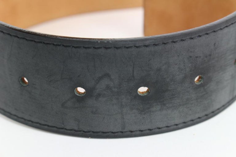 Louis Vuitton Black Leather Travelling Requisites Belt Size 85/34 - Yoogi's  Closet